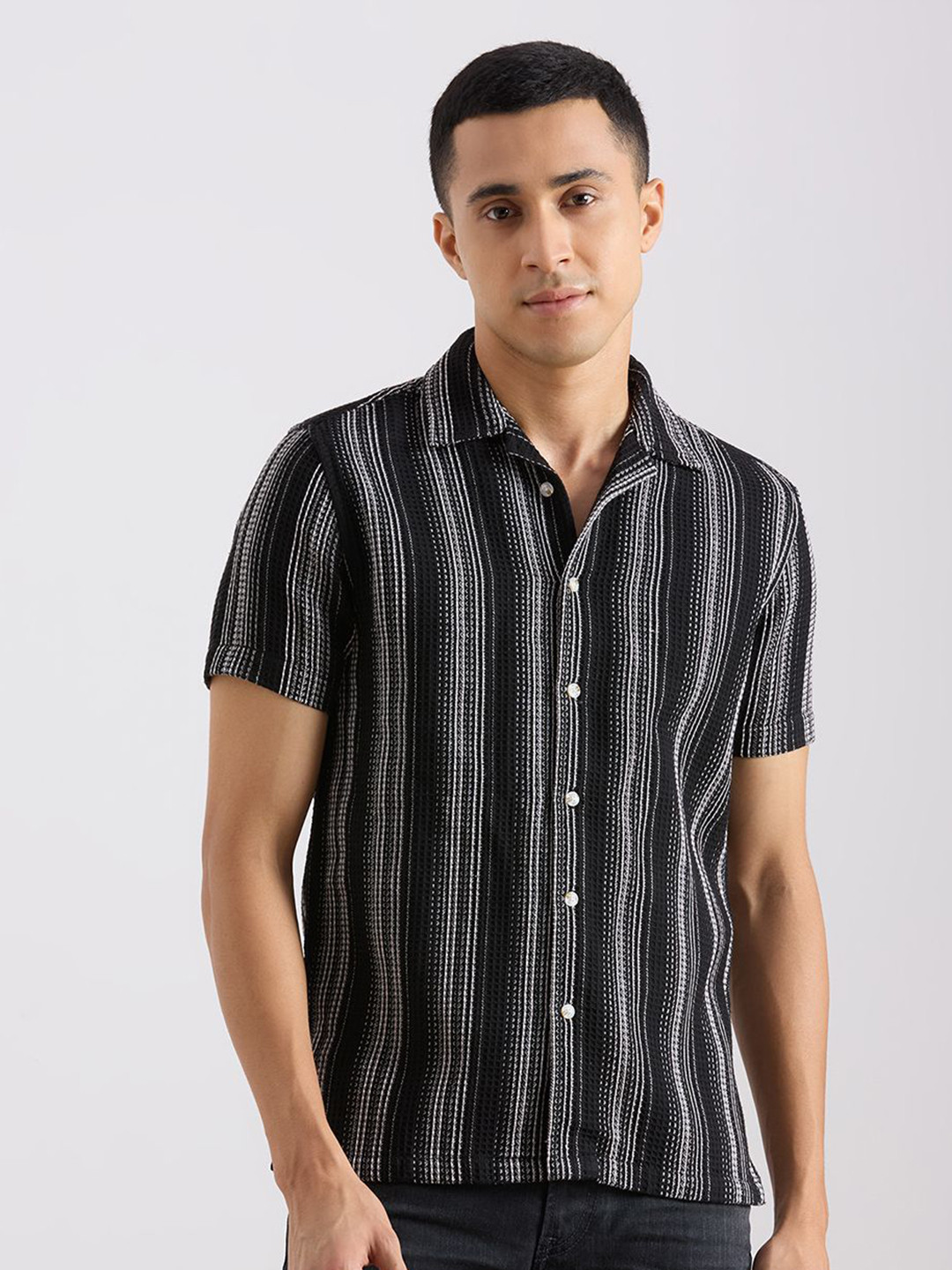 VALEN CLUB Striped Casual Shirt