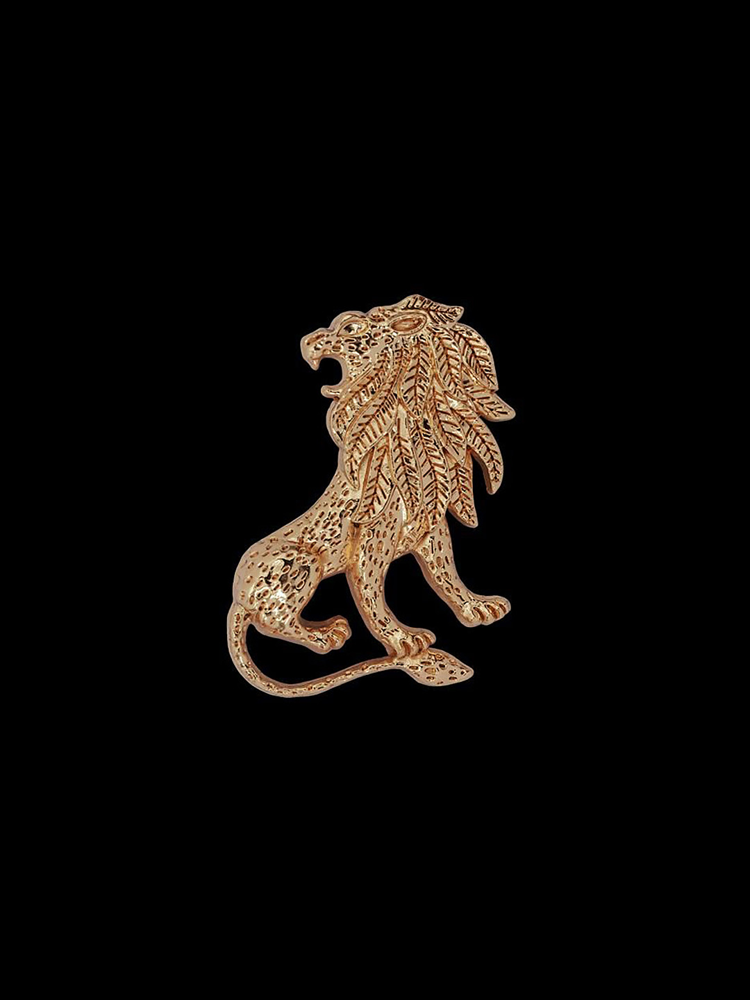 Curren Statement Vintage Lion Lapel Pin