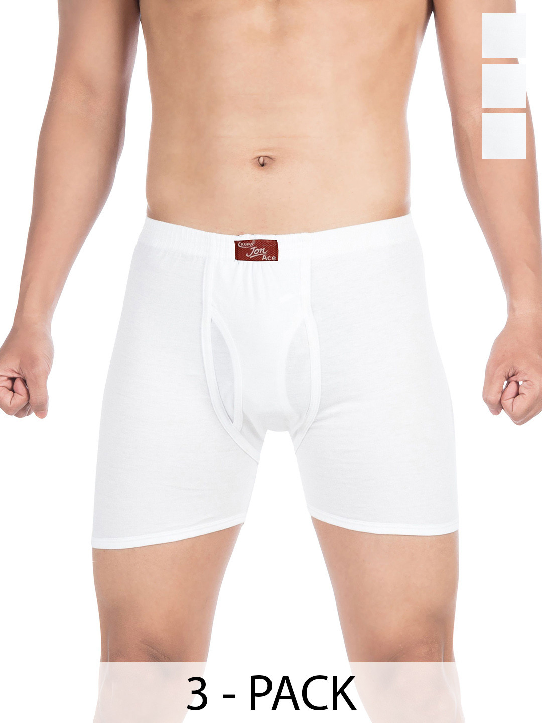 Rupa Jon Pack Of 3 Mid Rise Long Trunk