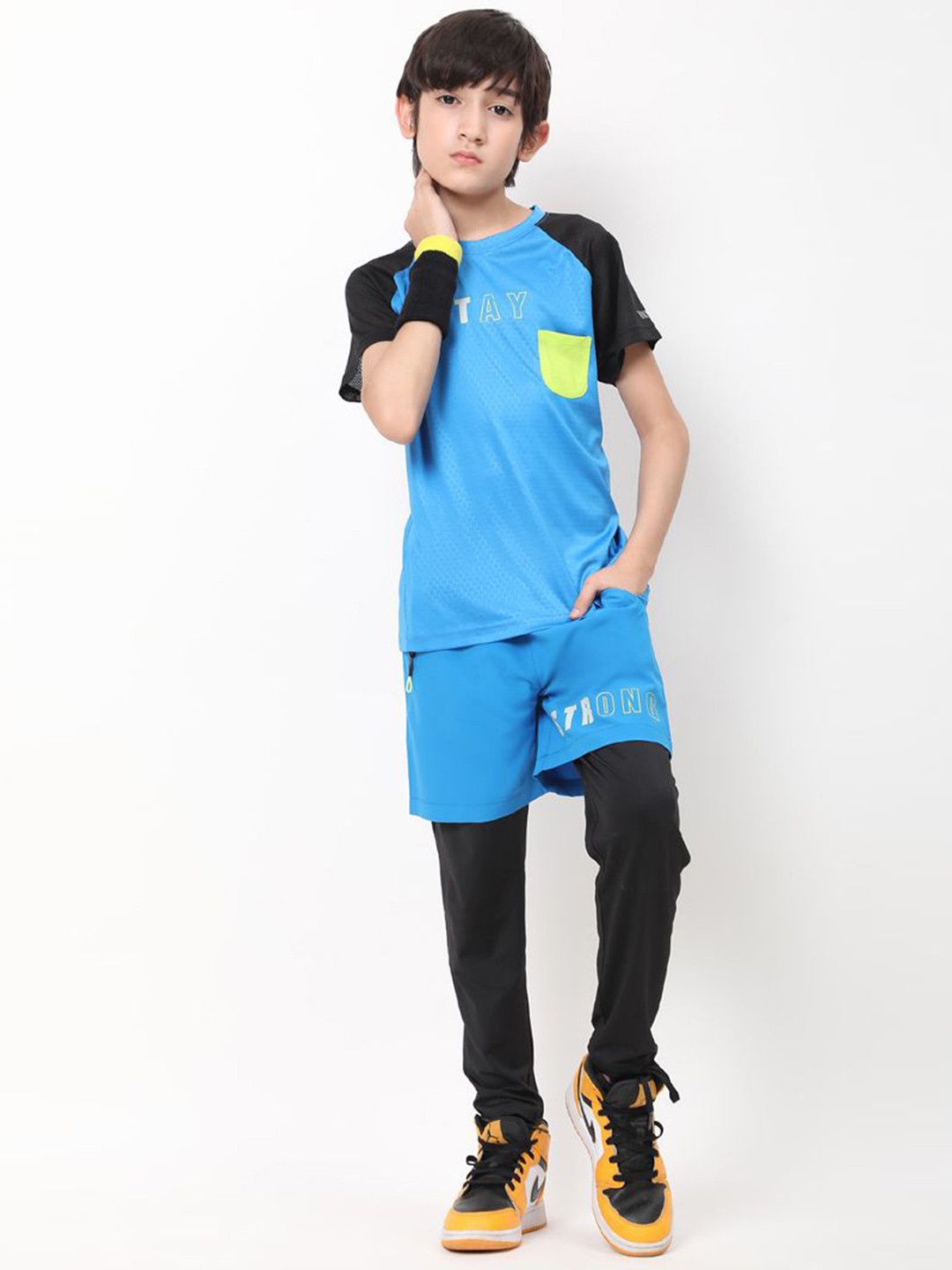 DIDA Boys Sports Superstar Set Printed T-Shirt With Shorts