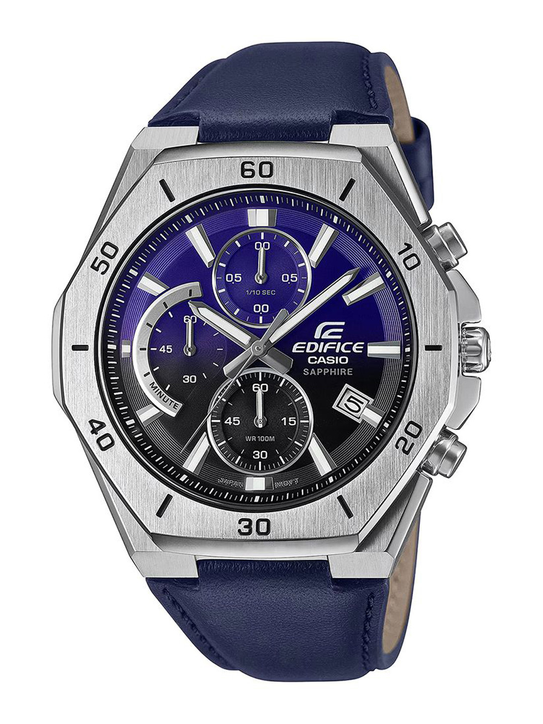 CASIO Men Dial & Leather Cuff Straps Analogue Watch ED646