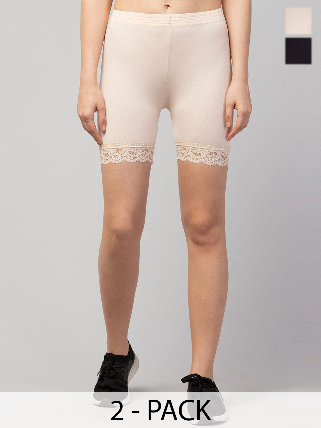 DRAXSTAR Women Skinny Fit Cycling e-Dry Technology Shorts