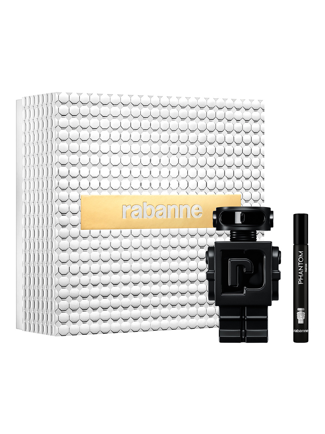 Paco Rabanne Set of 2 Men Phantom Parfum 100ml with Megaspritzer 10ml