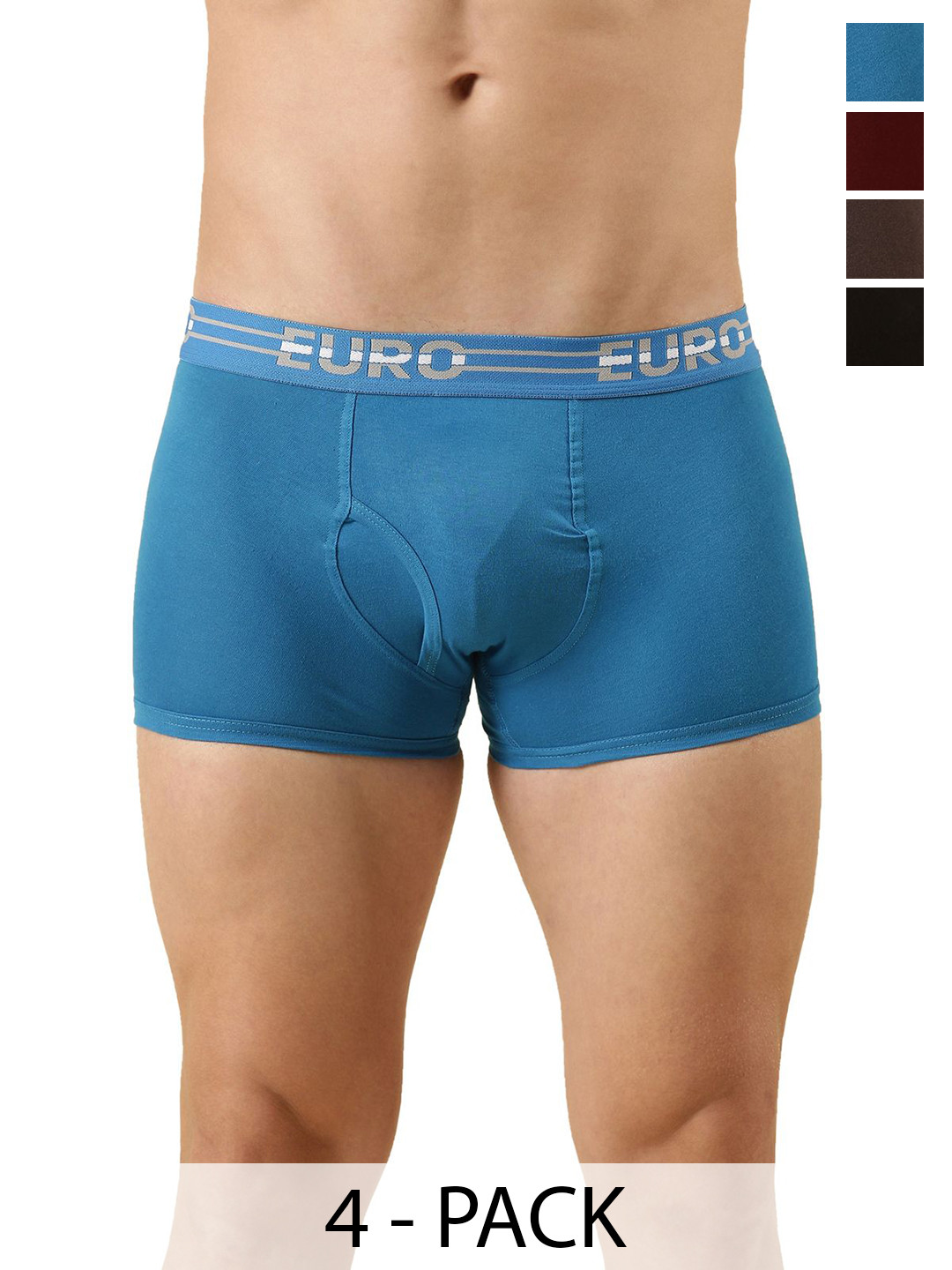 Euro Pack Of 5 Assorted Short Trunk Euro-Micra-Plain-Mini-Trunk-5