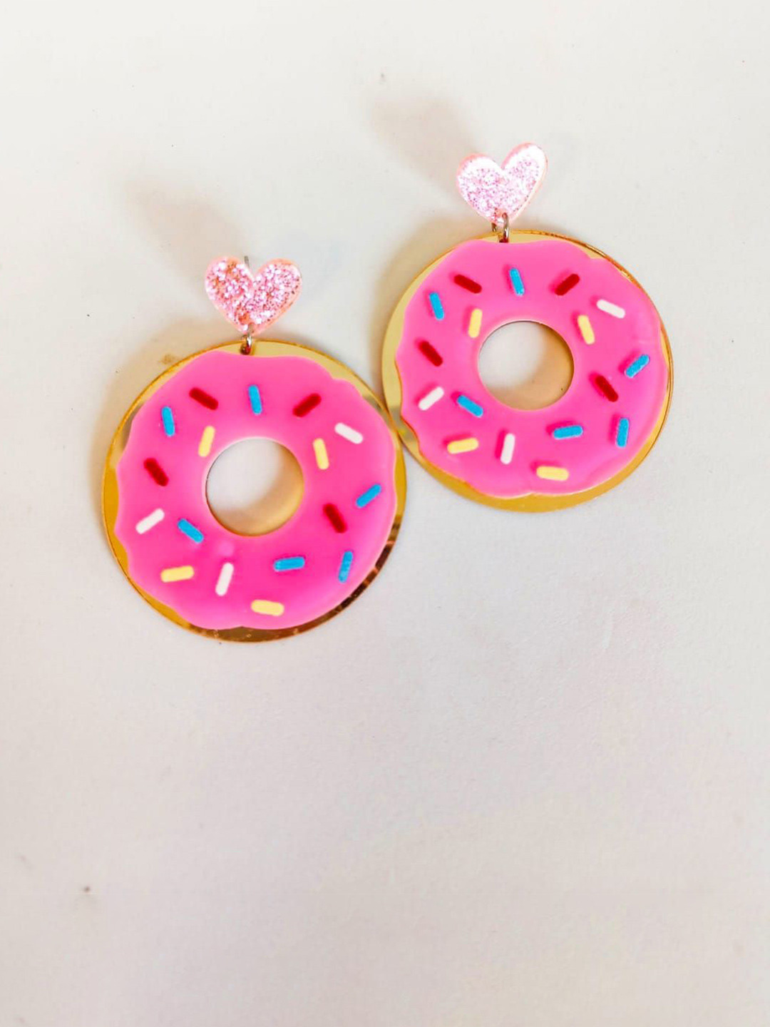 Evince MODE Stainless Steel Circular Doughnut Shaped Drop Earrings