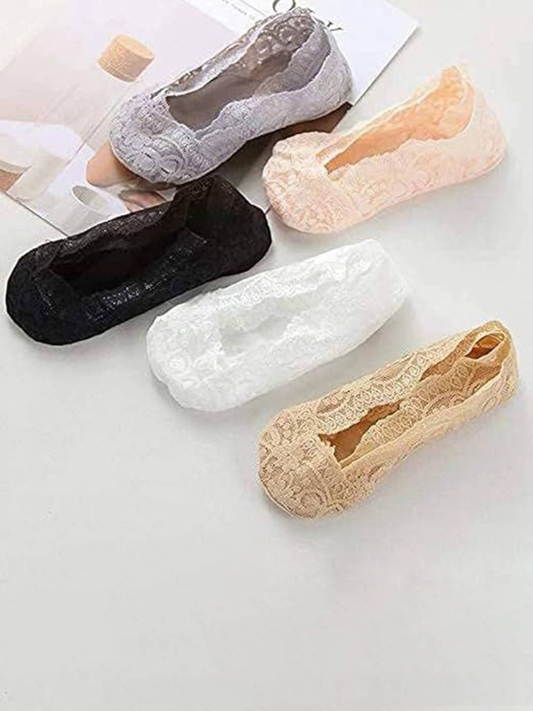OGIMI- Ohh Give me Pack Of 5 Self Designed Low Cut Socks