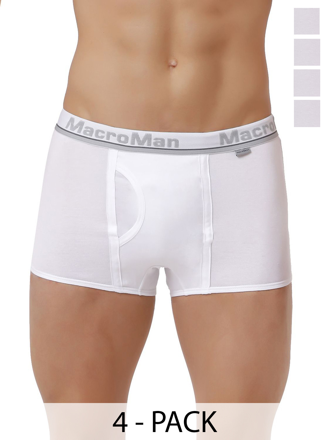 Macroman Pack Of 4 Short Trunk