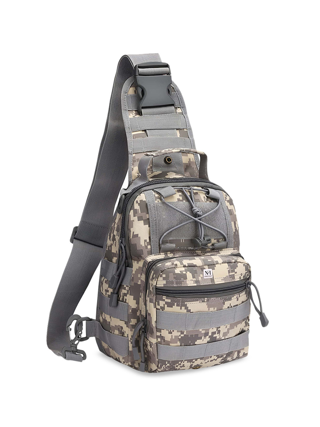 NFI essentials Unisex Camouflage Printed Crossbody Shoulder Bag