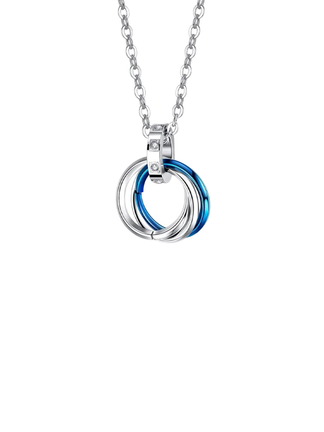 RSPR Stainless Steel Circular Shaped Ring couple Korean Pendant