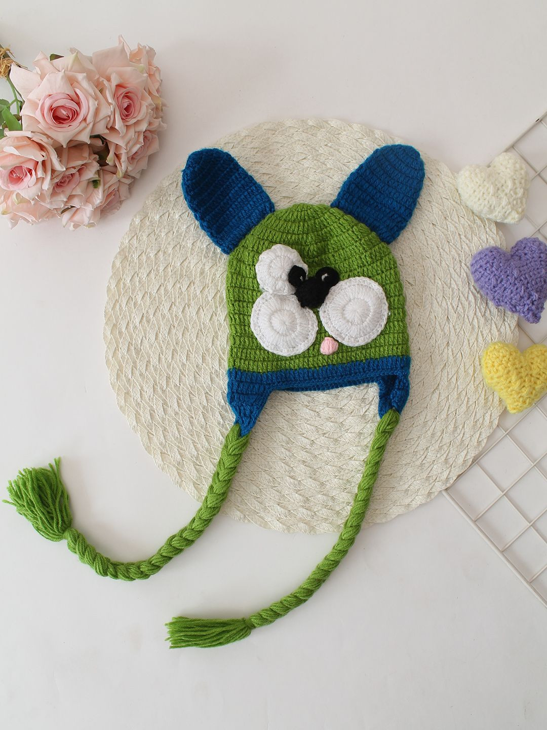 Woonie Kids Textured Crochet Braided Cap