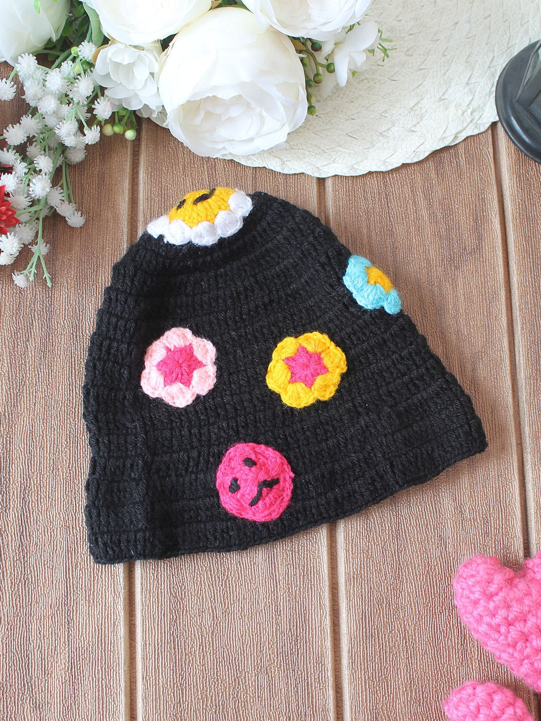 Woonie Kids Textured Crochet Beanie