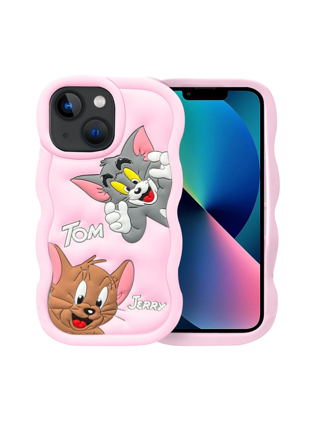 CASE CREATION Cartoon Characters iPhone 16 Pro Silicone Bumper Case Mobile Accessories