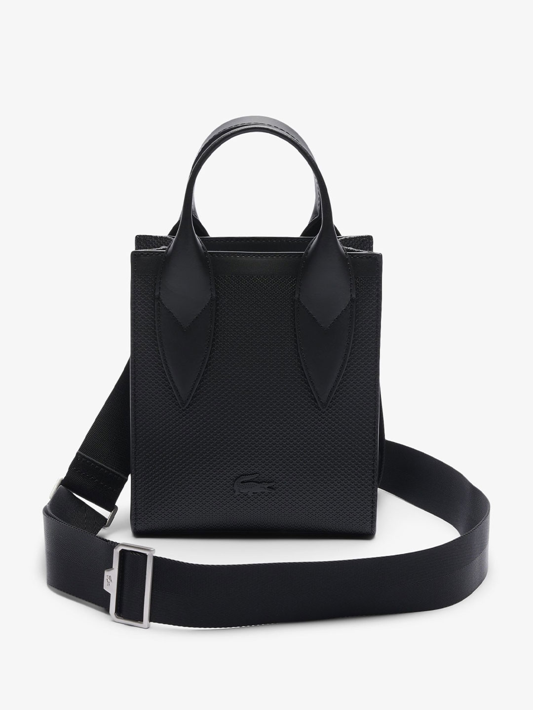 Lacoste Leather Structured Tote Bag
