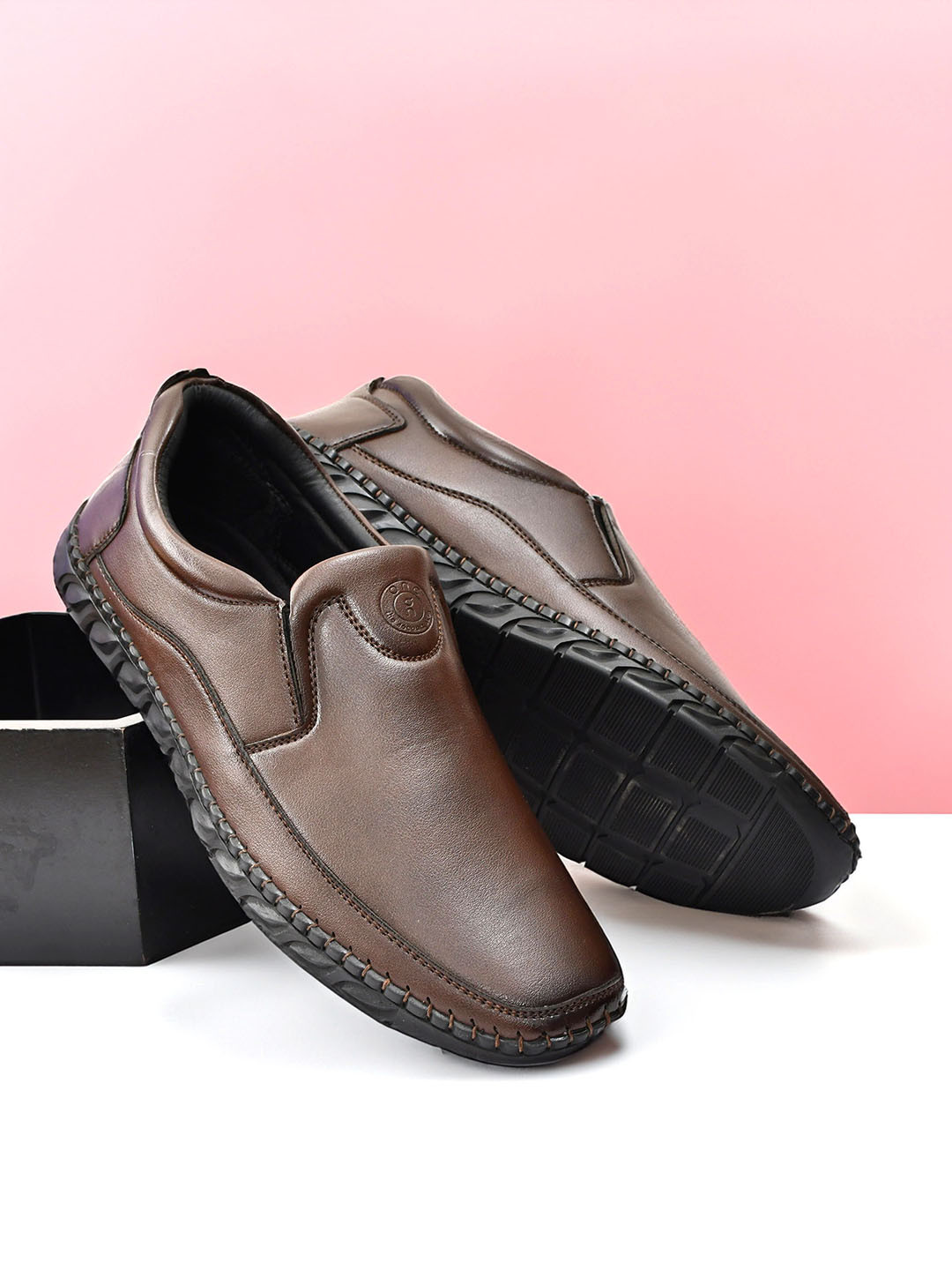 FUNNY FIRE Men Slip-On Loafers