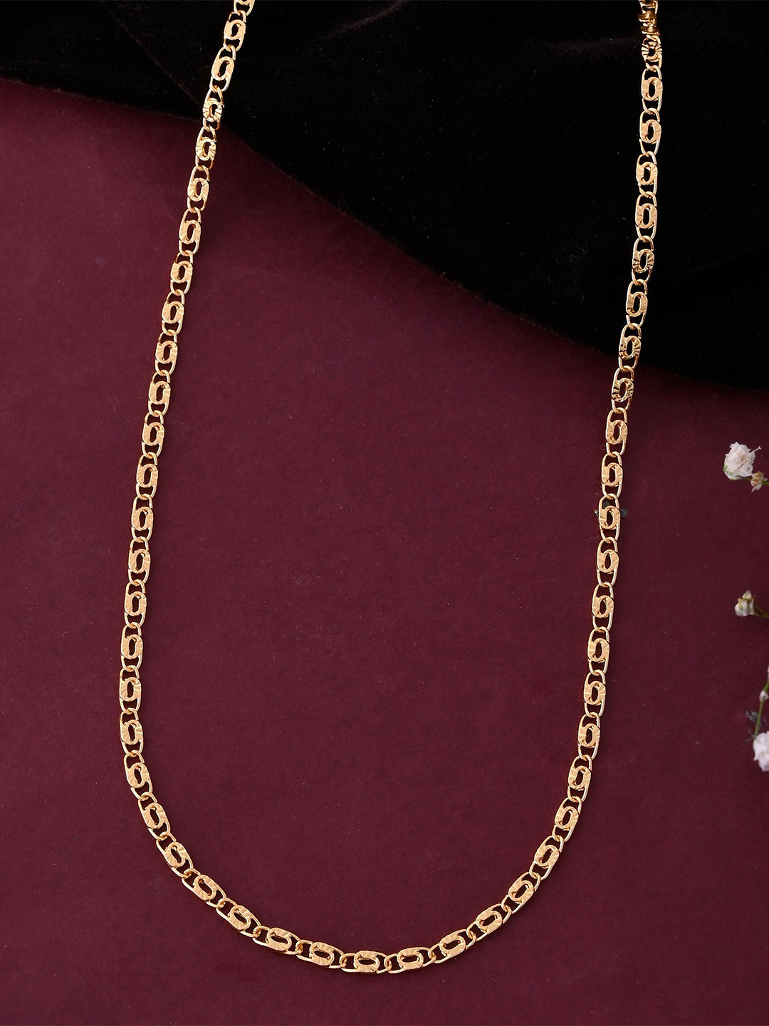 DIVASTRI Gold Plated Designer Chain
