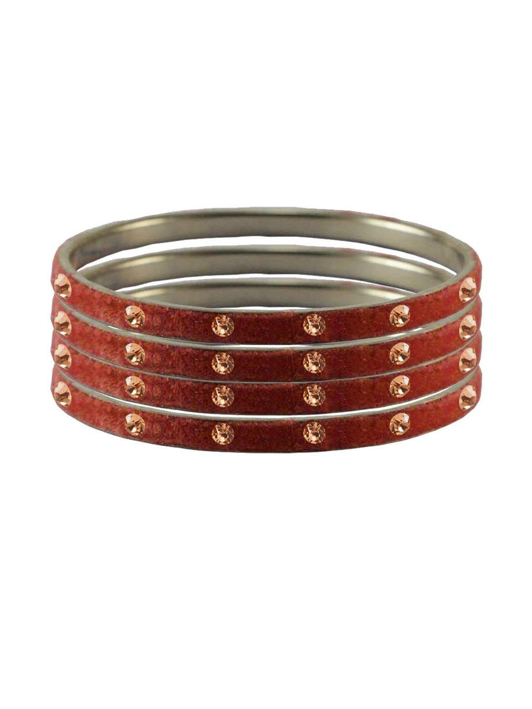 Vidhya Kangan Pich Stone Stud Brass Bangle with Extra Large Size