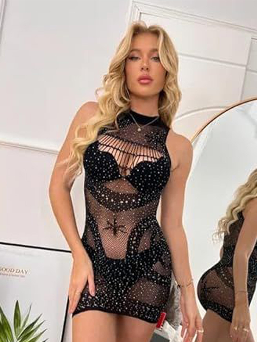 OGIMI- Ohh Give me Self Design Baby Doll Nightdress