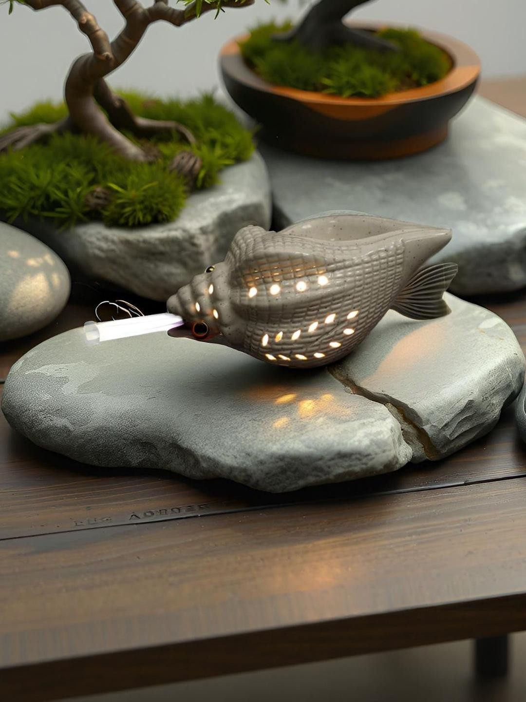 Kraftlik Handicrafts Electric Ceramic Aroma Oil Diffuser with Aroma Oil