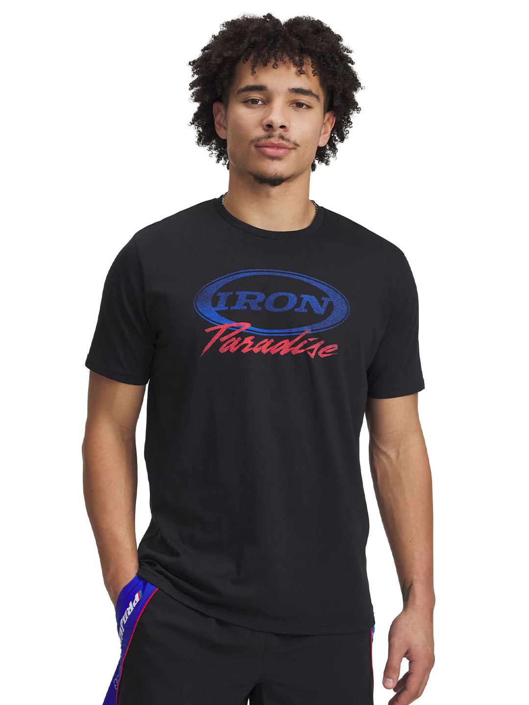 UNDER ARMOUR Project Rock Iron Printed Relaxed-Fit T-Shirt