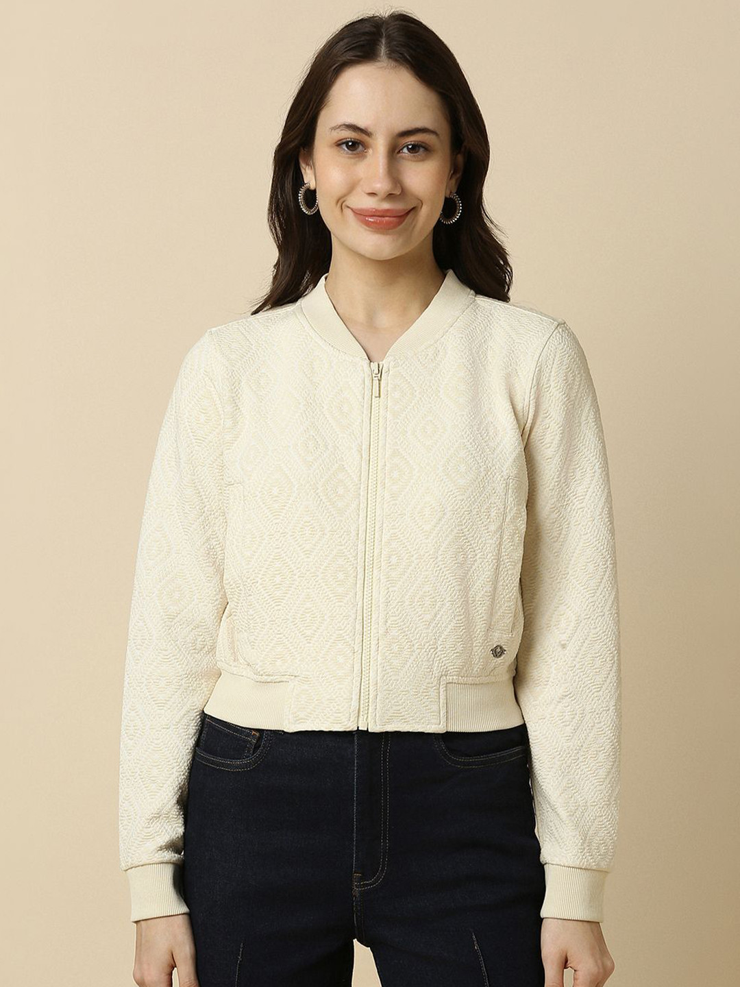 Allen Solly Woman Front-Open Sweatshirt