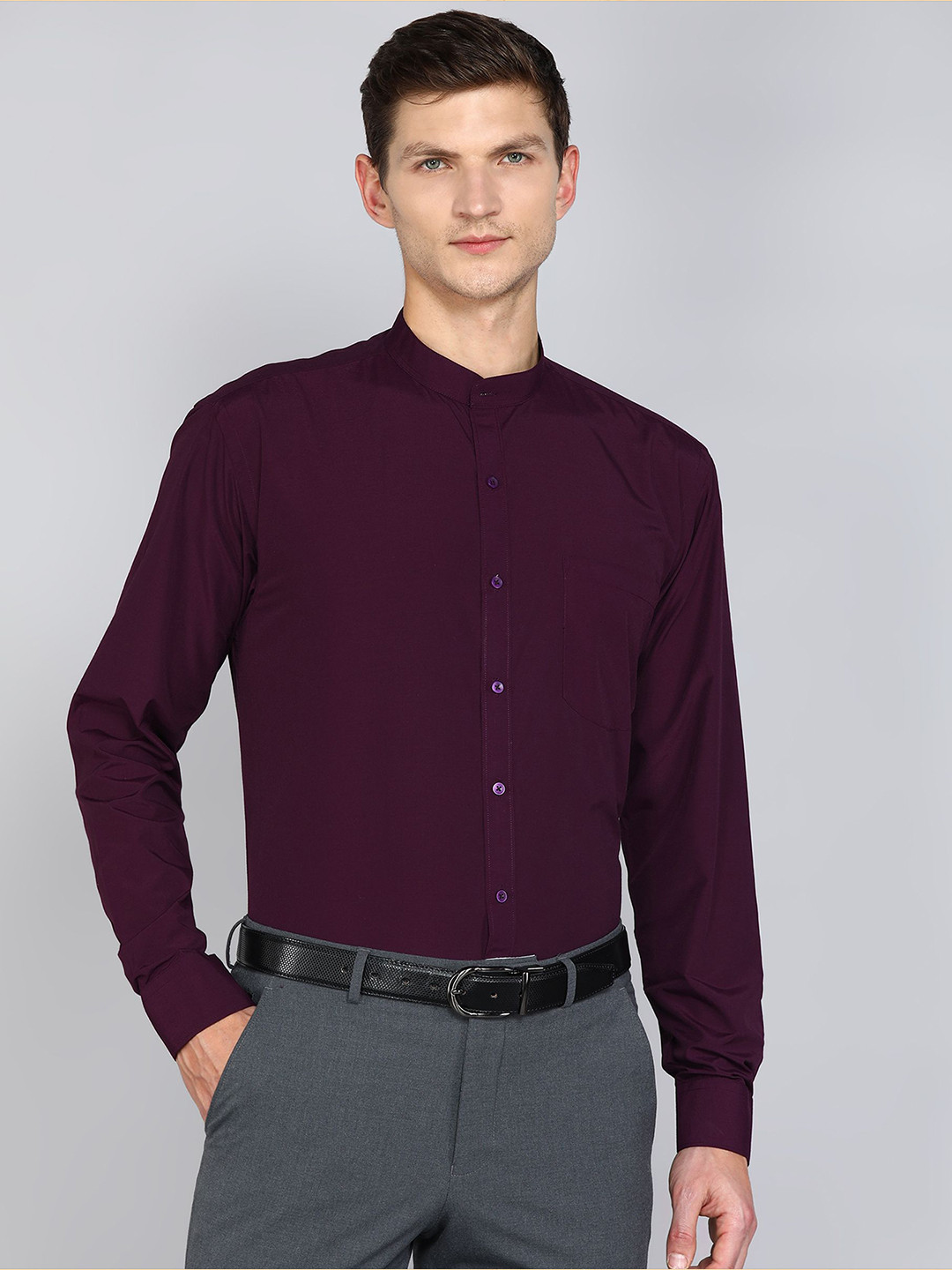 APPEL TOUCH Men Solid Classic Fit Formal Shirt