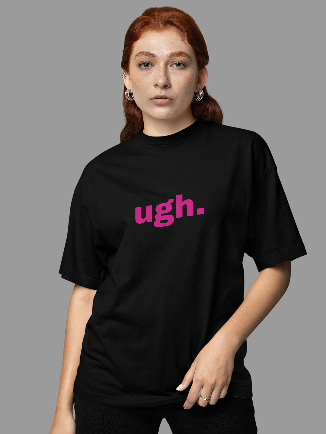 SNUG24 Typography Printed Round Neck Short Sleeves Cotton T-shirt
