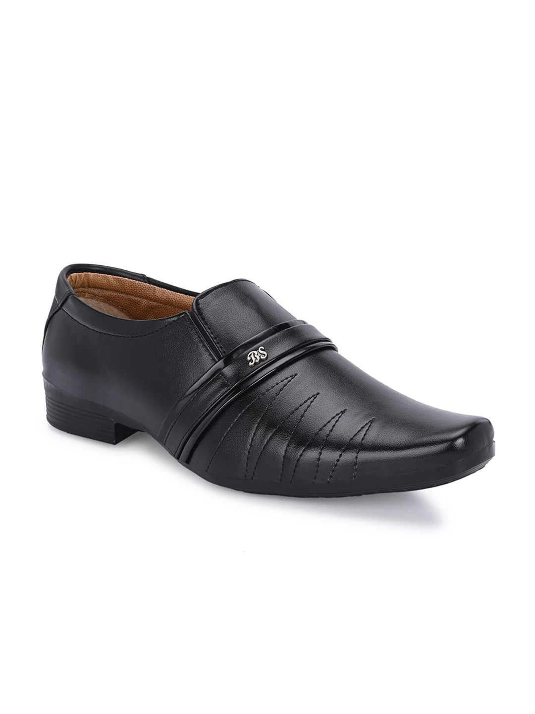 KATENIA Men Textured Formal Slip-Ons