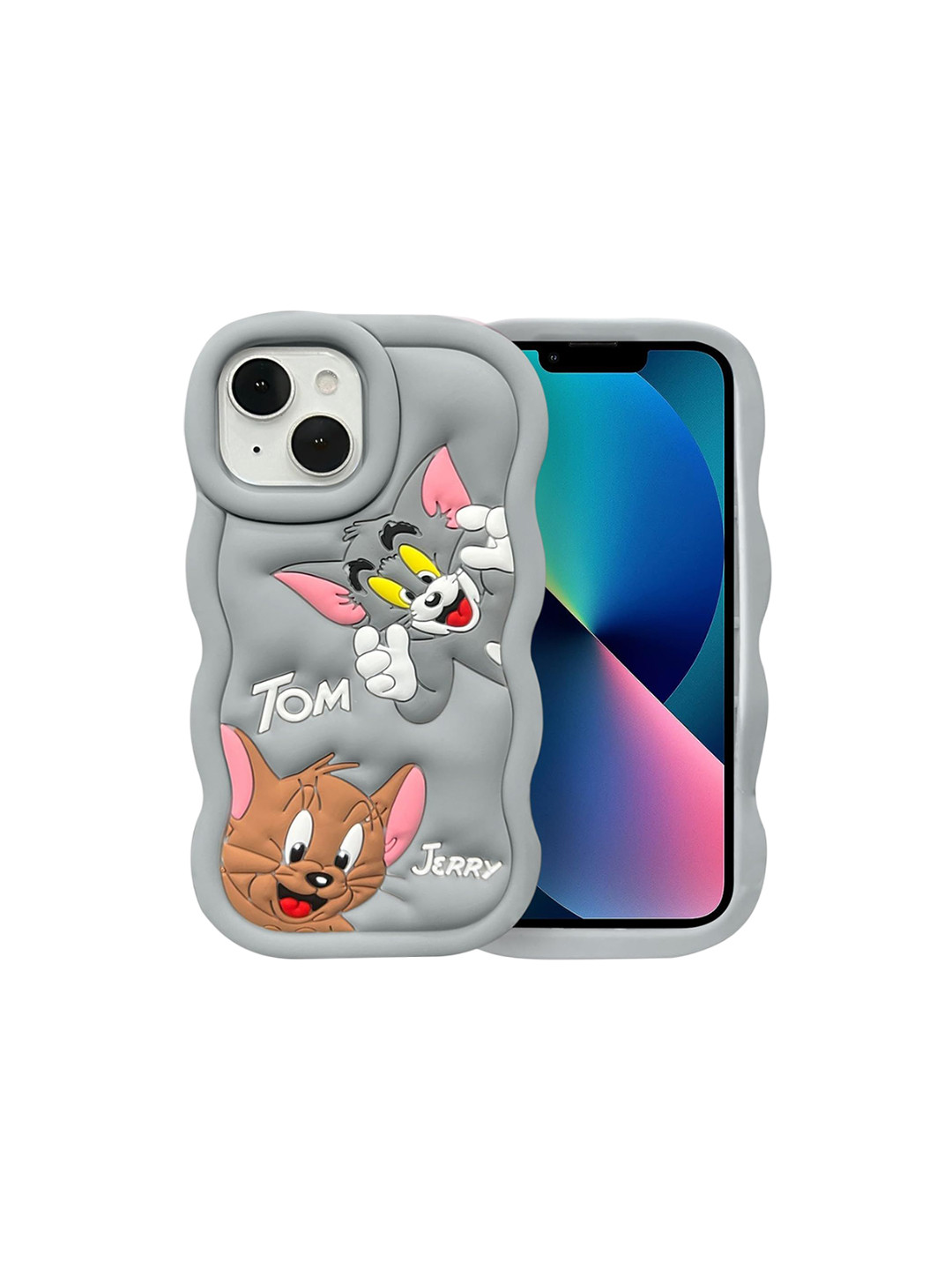 CASE CREATION Tom & Jerry Cartoon Printed iPhone 15 Plus Back Case
