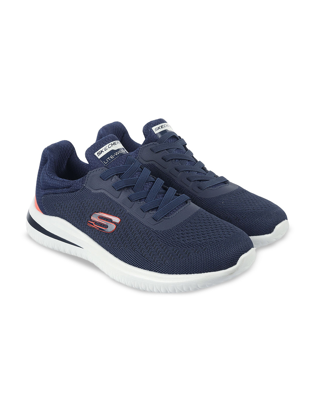 Skechers Men Textured Mesh Everyday Sneakers