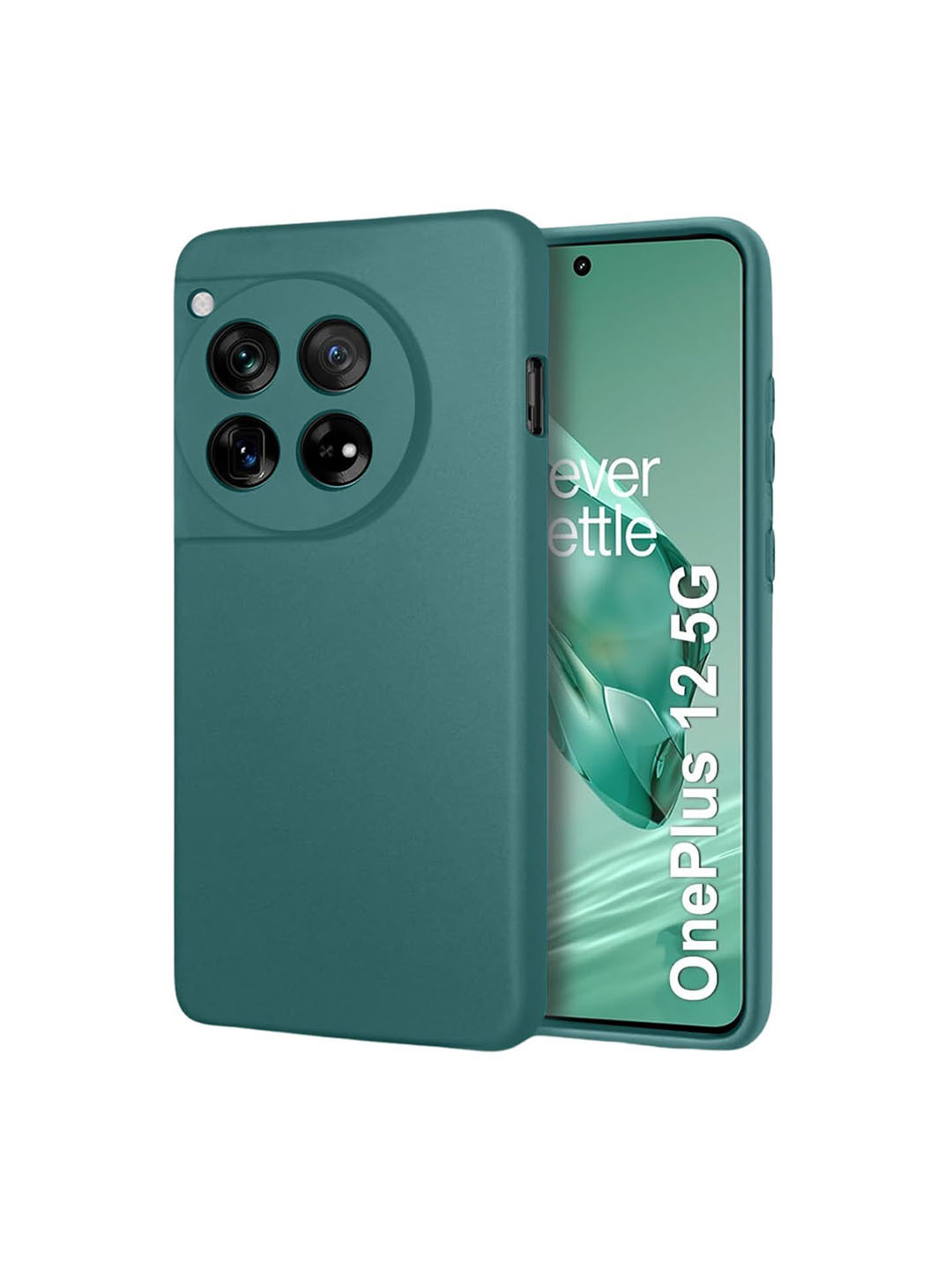 LIRAMARK OnePlus 12 5G Solid Back Case Mobile Accessories