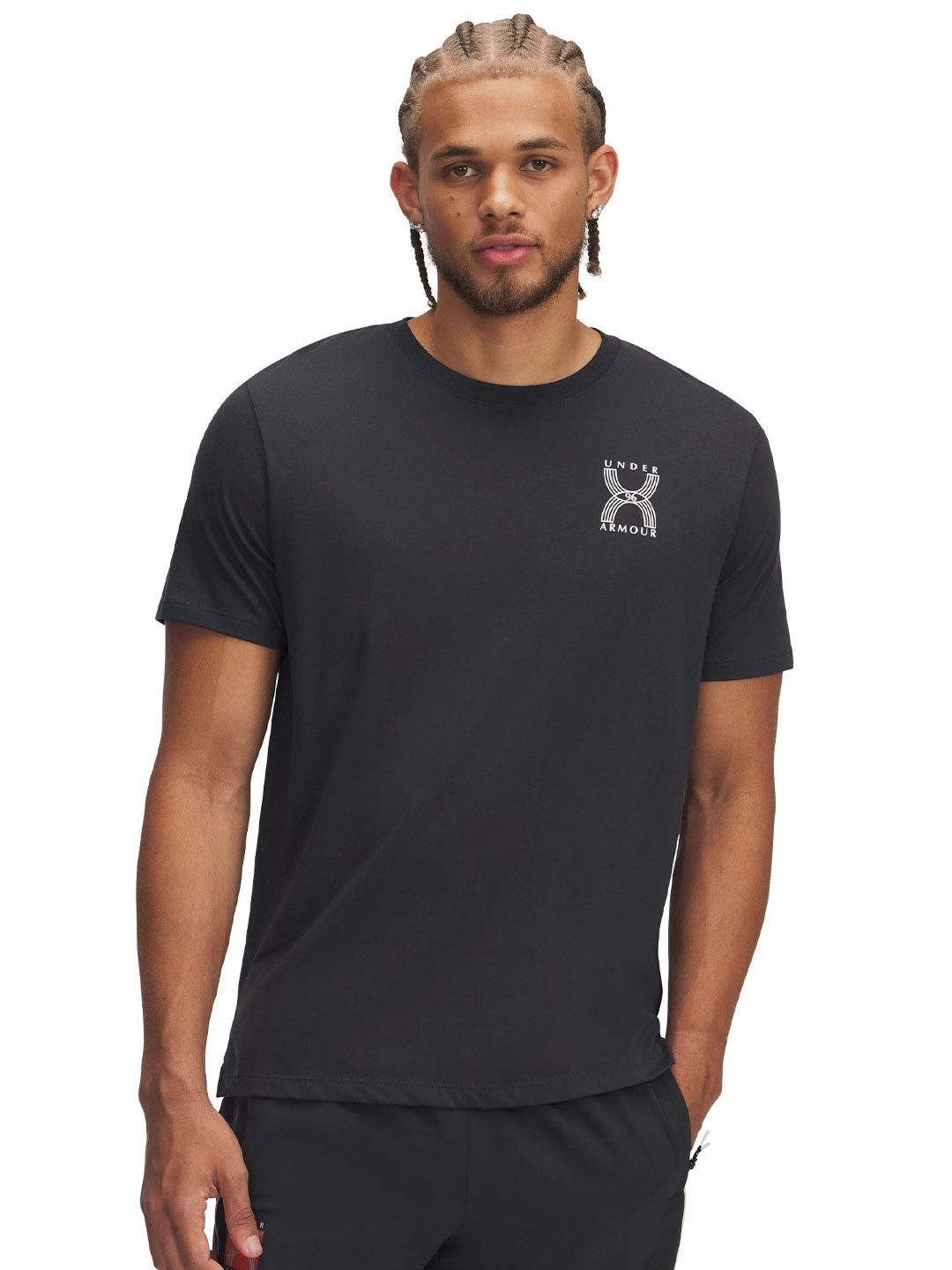 UNDER ARMOUR UA Run 96 Brand Logo Printed Round Neck Short Sleeve Casual T-Shirt
