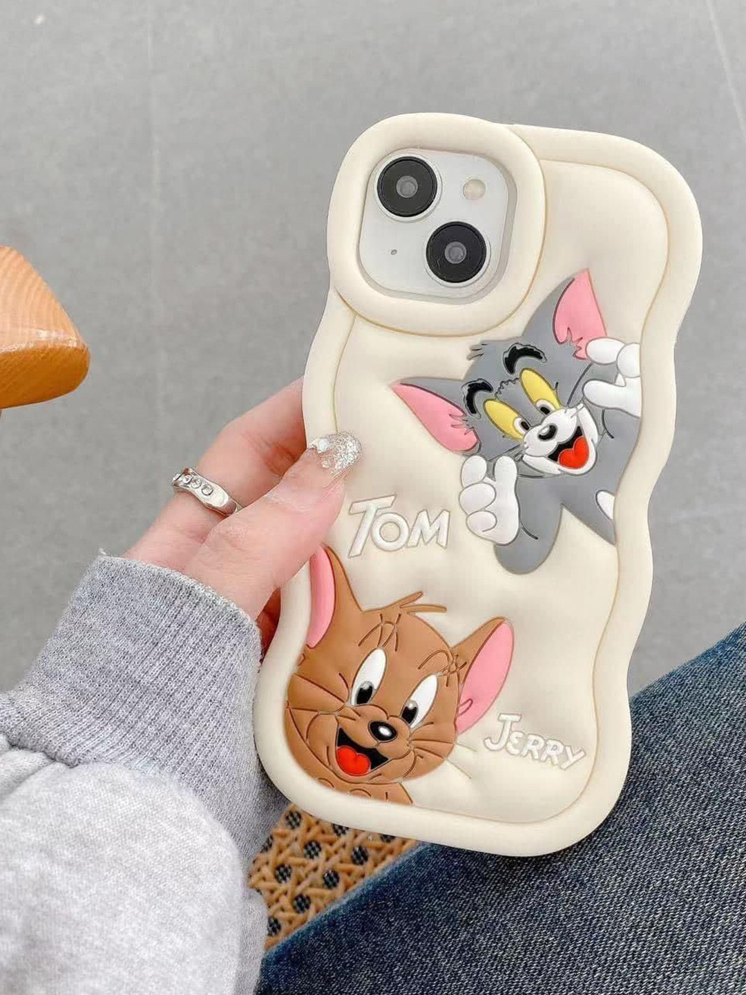 CASE CREATION Cartoon Characters iPhone SE 2020 Silicone Bumper Case Mobile Accessories