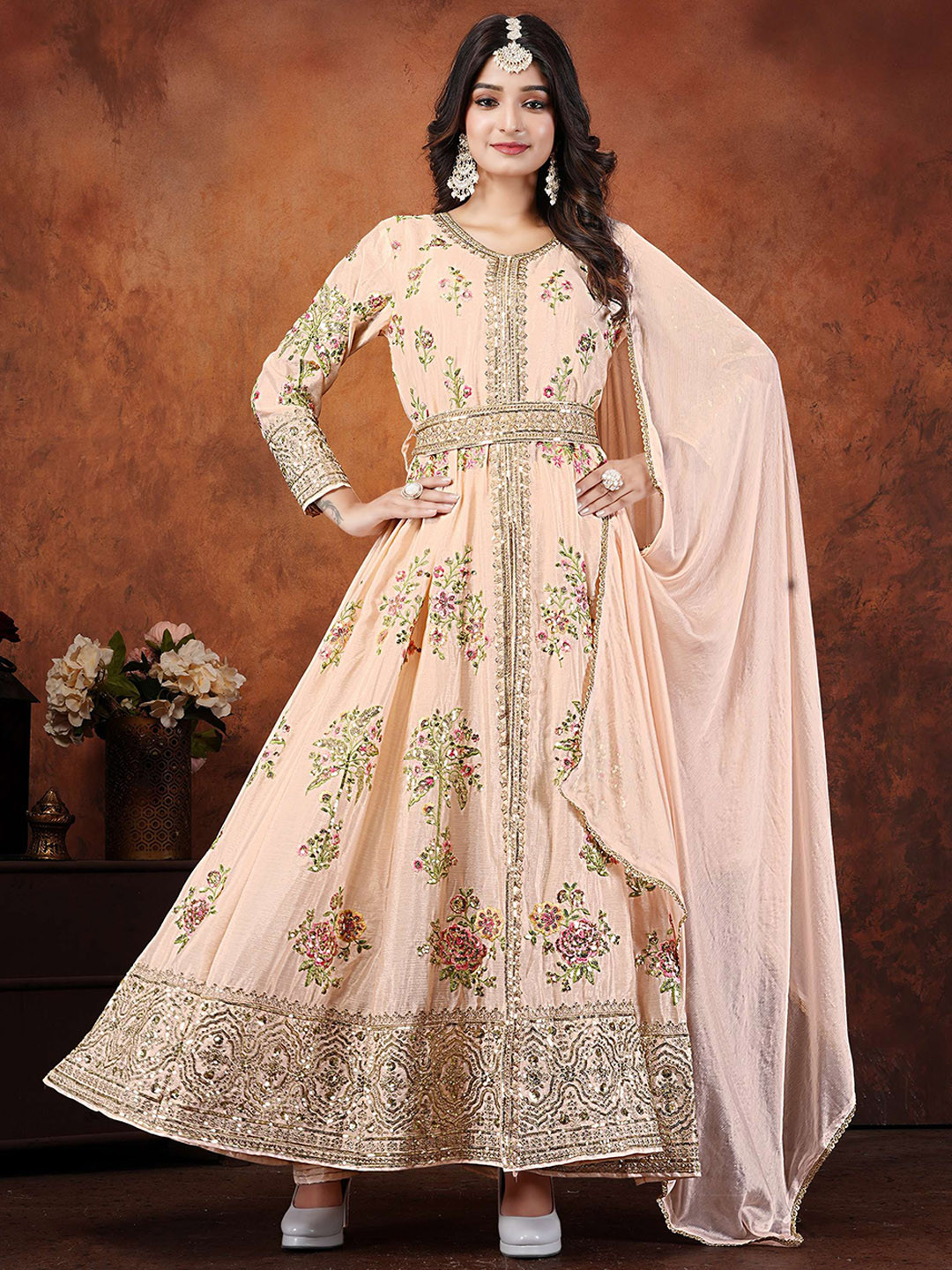 Miss Ethnik Women Ethnic Motifs Embroidered RKurta with Patiala & With Dupatta