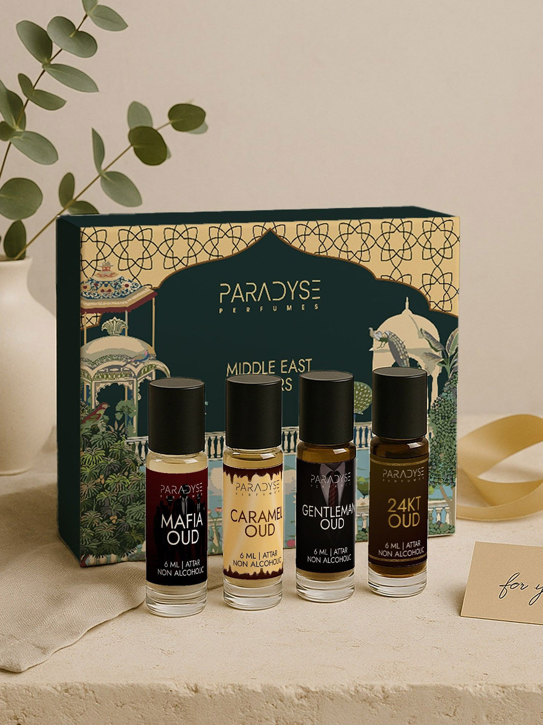 PARADYSE PERFUMES Set Of 4 Long Lasting Attar - 6ml Each