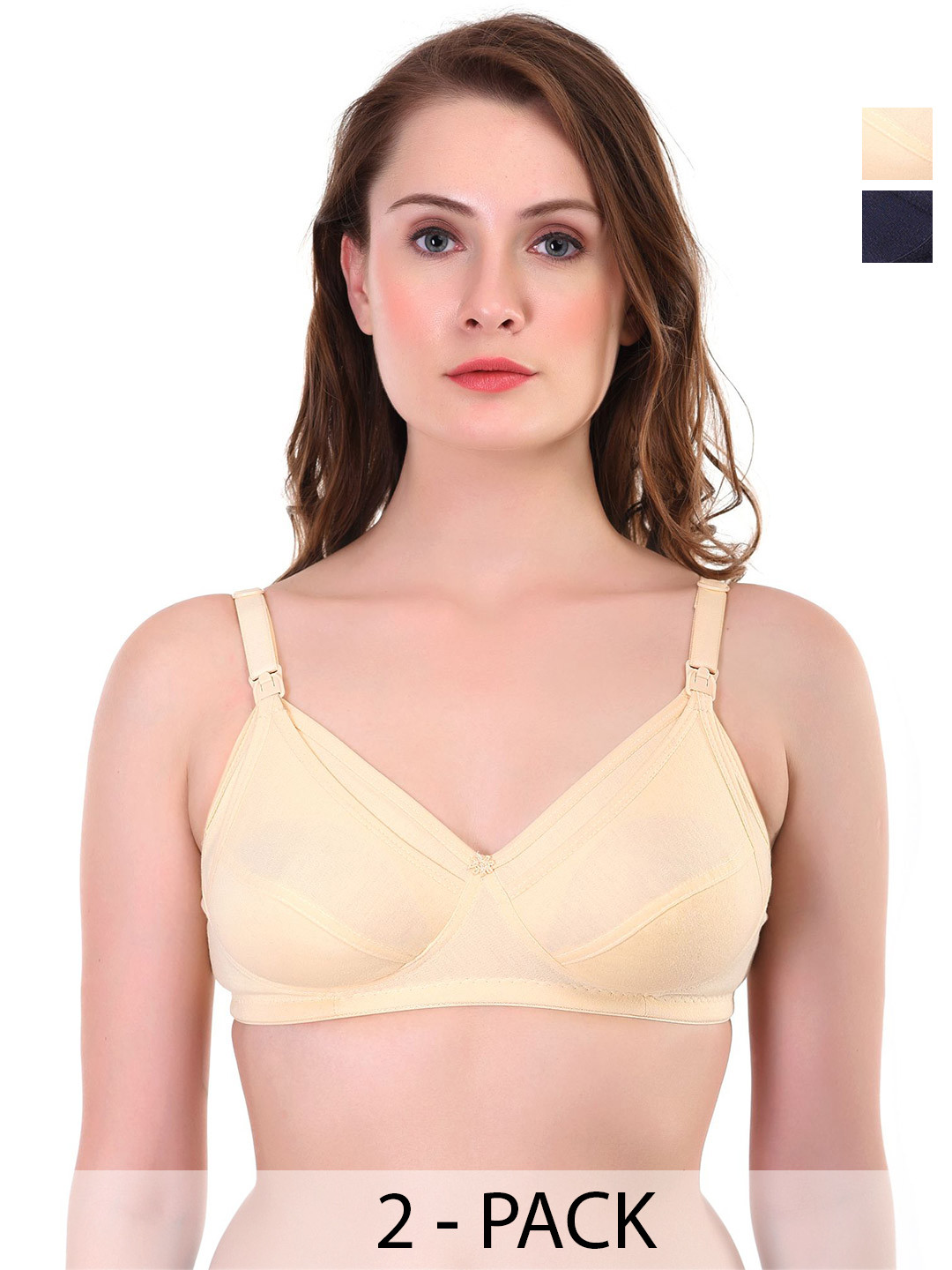 Liigne Pak Of 2 Maternity Bra All Day Comfort Full Coverage