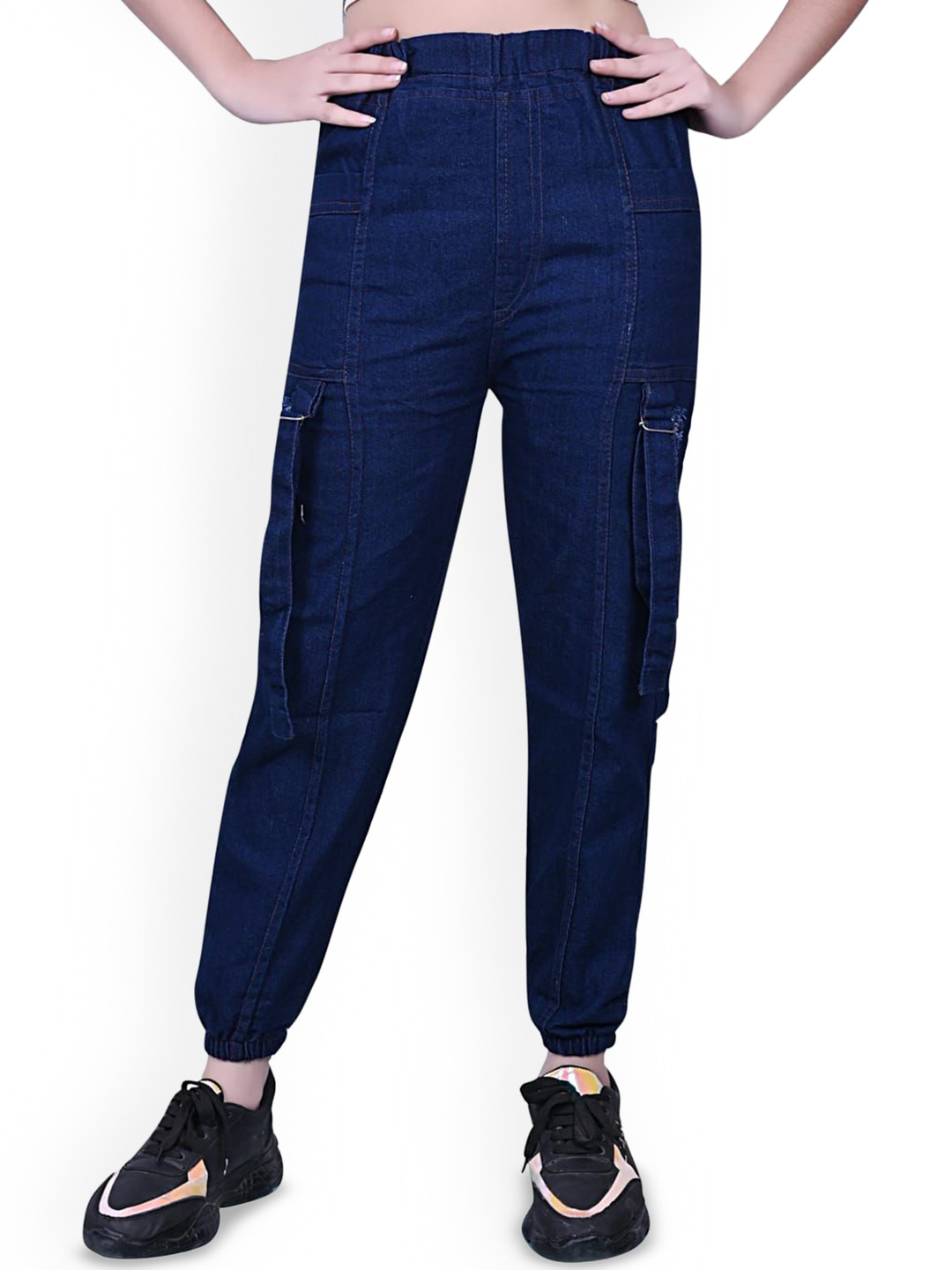 STYLOKAT Girls Comfort Mid-Rise Jogger Jeans