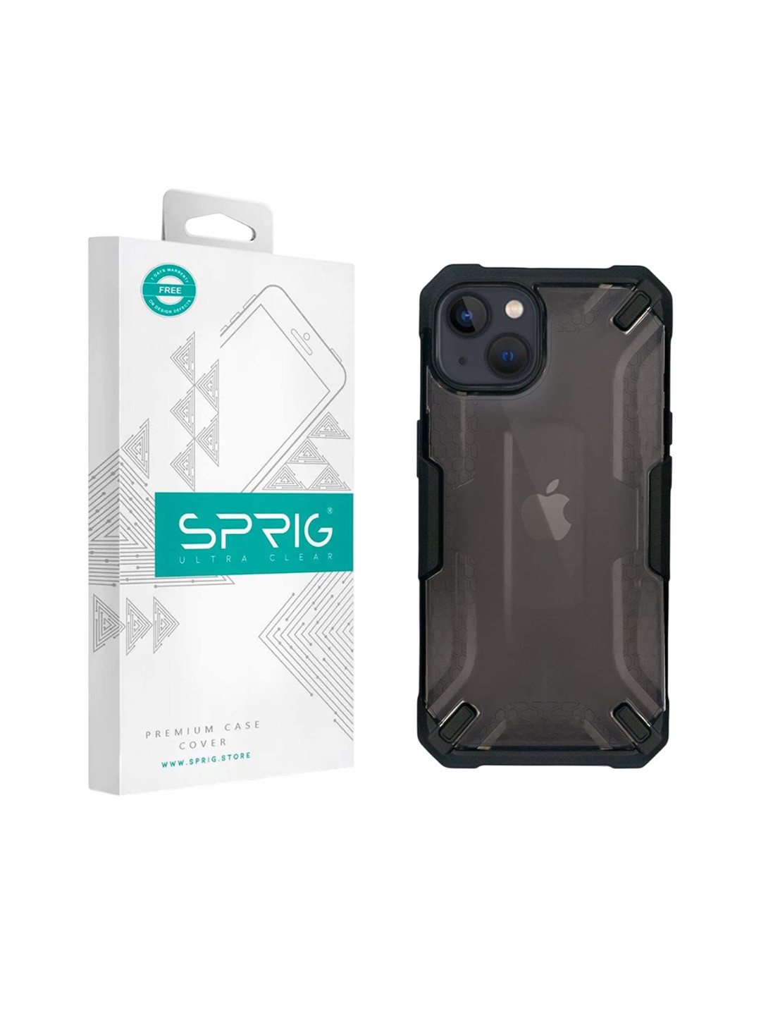 SPRIG iPhone 15 Armor Case Plain Back Cover