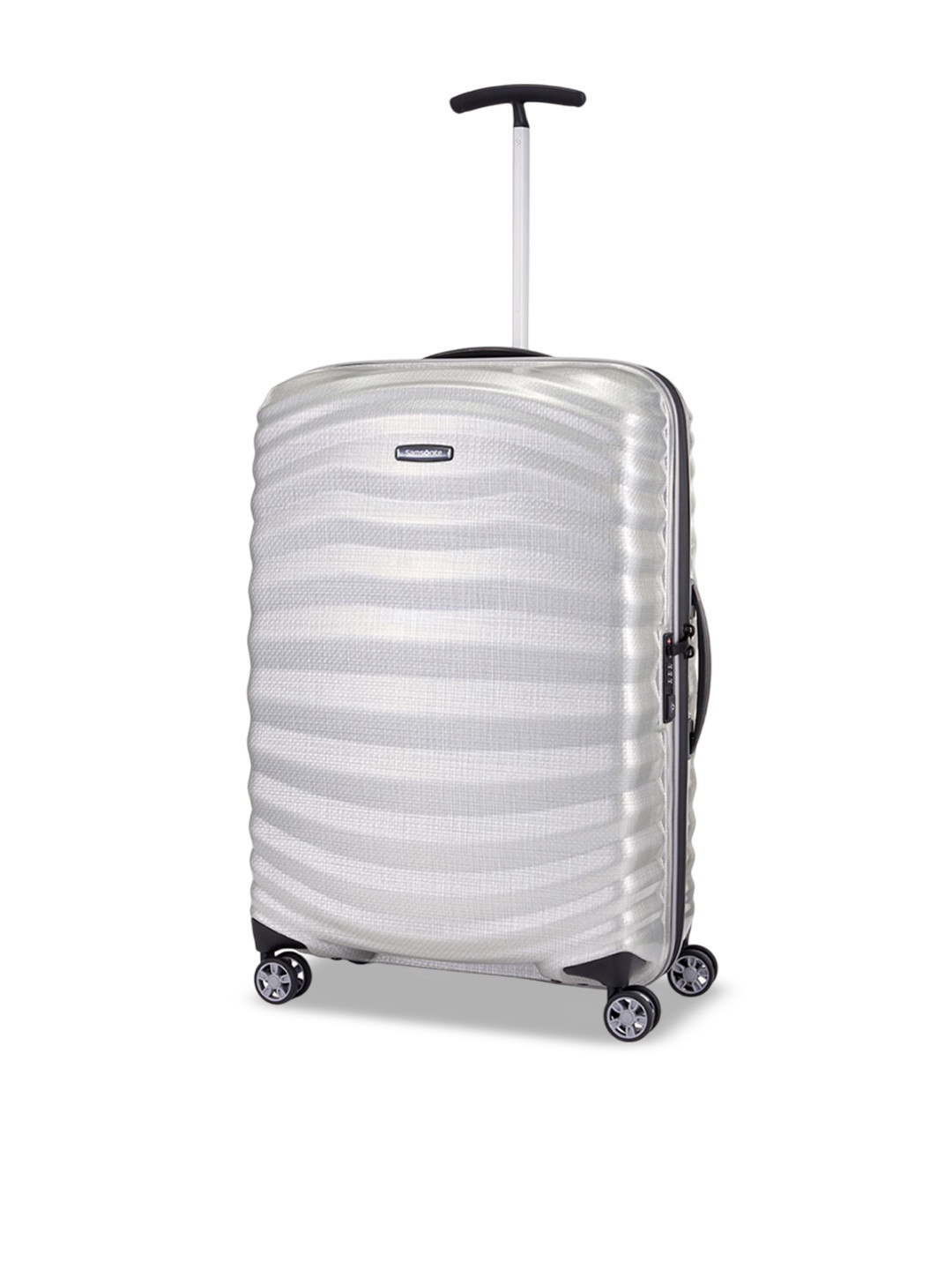 Samsonite Lite-Shock Sport Striped Hard-Sided Water-Resistant Medium Trolley Bag