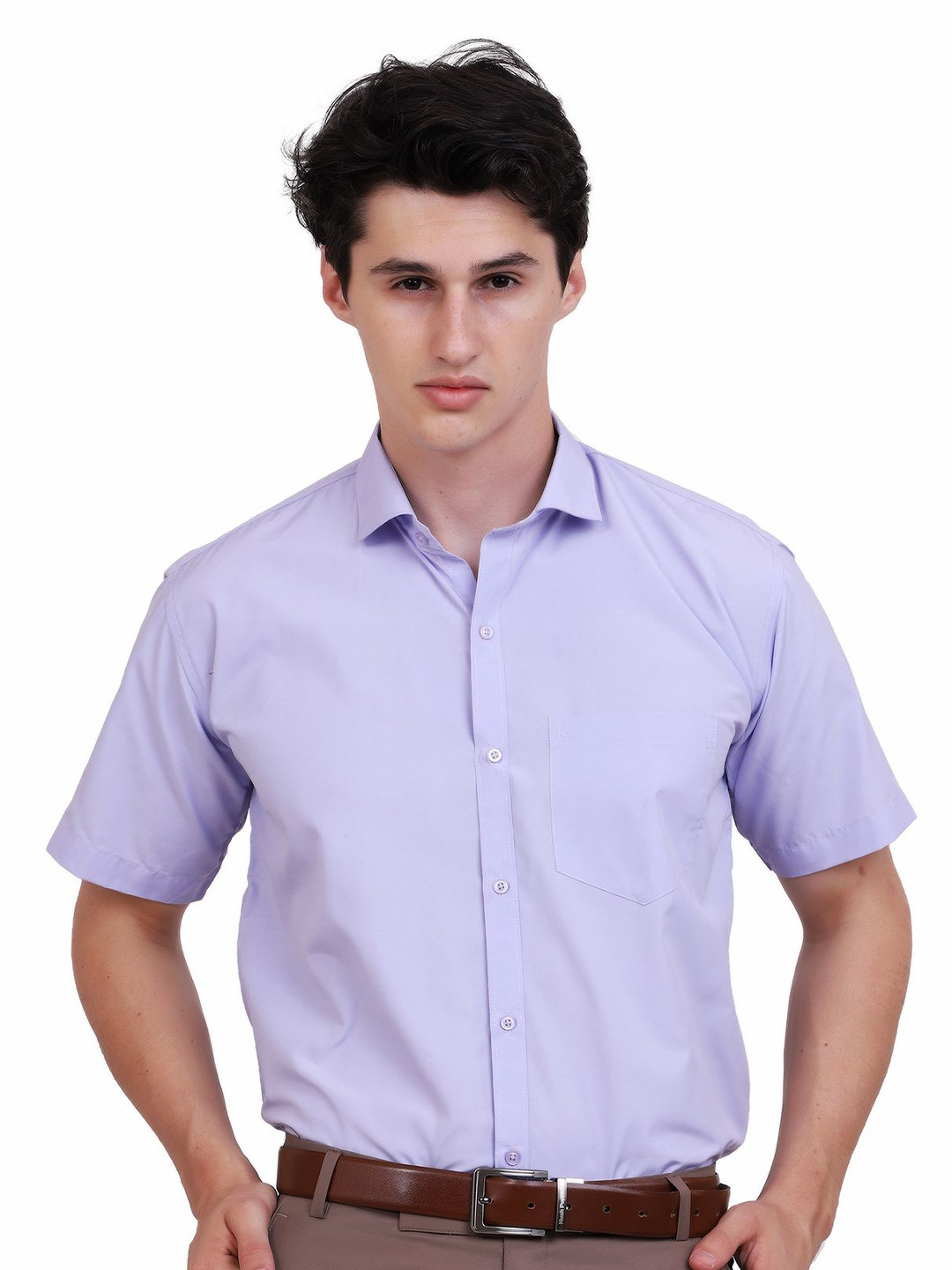 APPEL TOUCH Spread Collar Regular Fit Formal Shirt