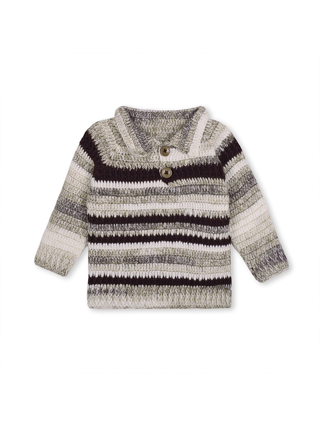 Star Lath Kids Striped Woollen Sweater Vest