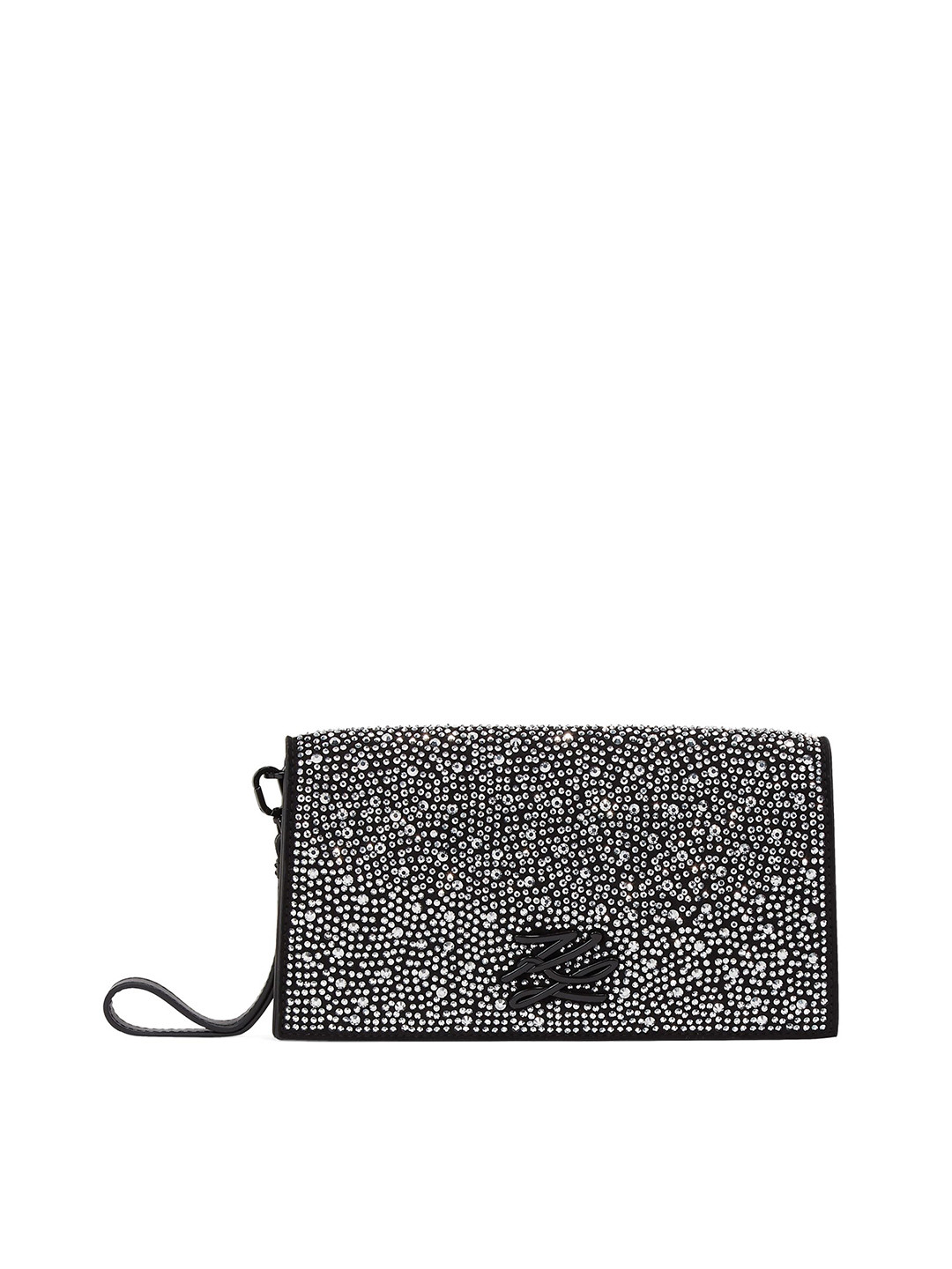 Karl Lagerfeld Rhinestone Embellished Swagger Sling Bag