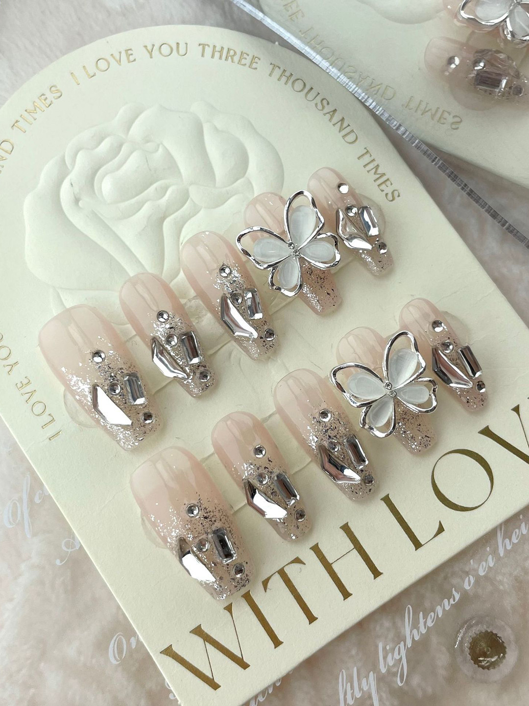 StyleCast x Revolte Set Of 10 Artificial Reusable Nail Extension- Pink