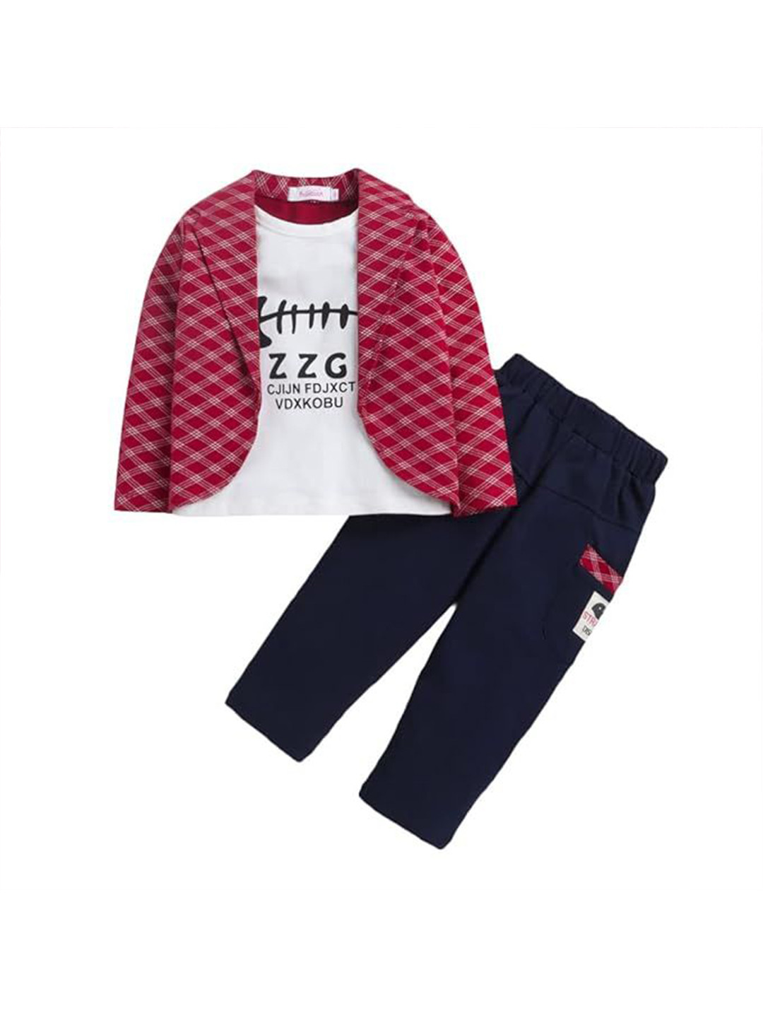 MEROPE Boys Printed T-shirt With Trousers