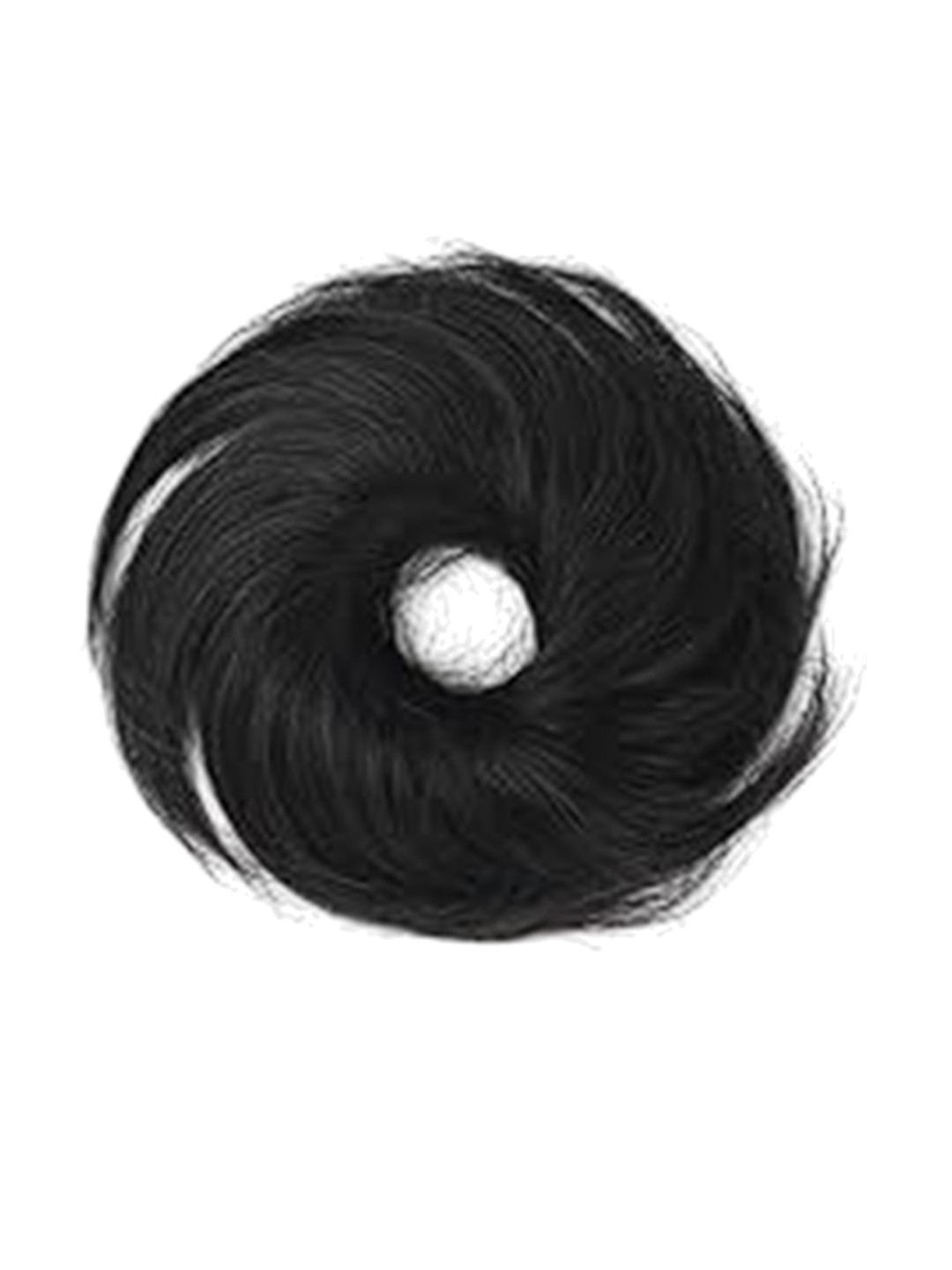 AHS Clip In Wavy Bun Hair Extension- Black- 7.5 Inch