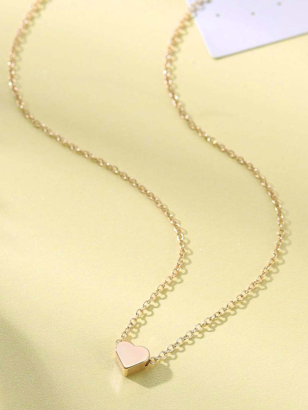 Utkarsh Mini Love Heart Design Charm Necklace