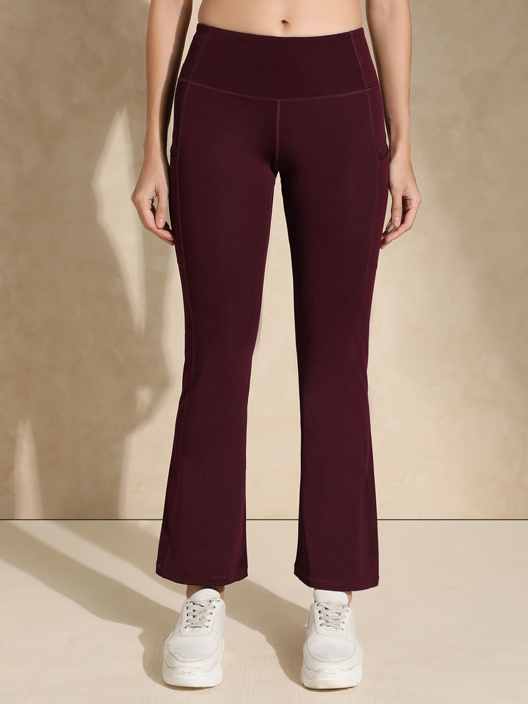 Silvertraq Slip-On Ankle-Length Flared Gym Tights