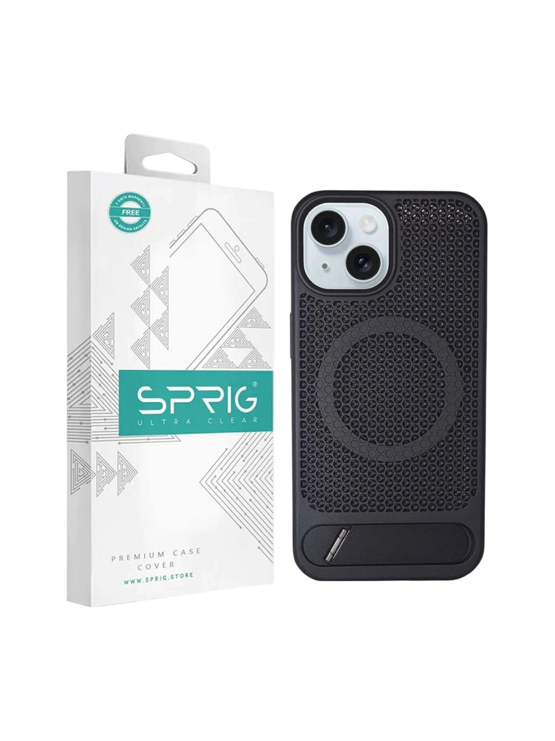 SPRIG iPhone 15 PC Stand Magsafe Back Cover