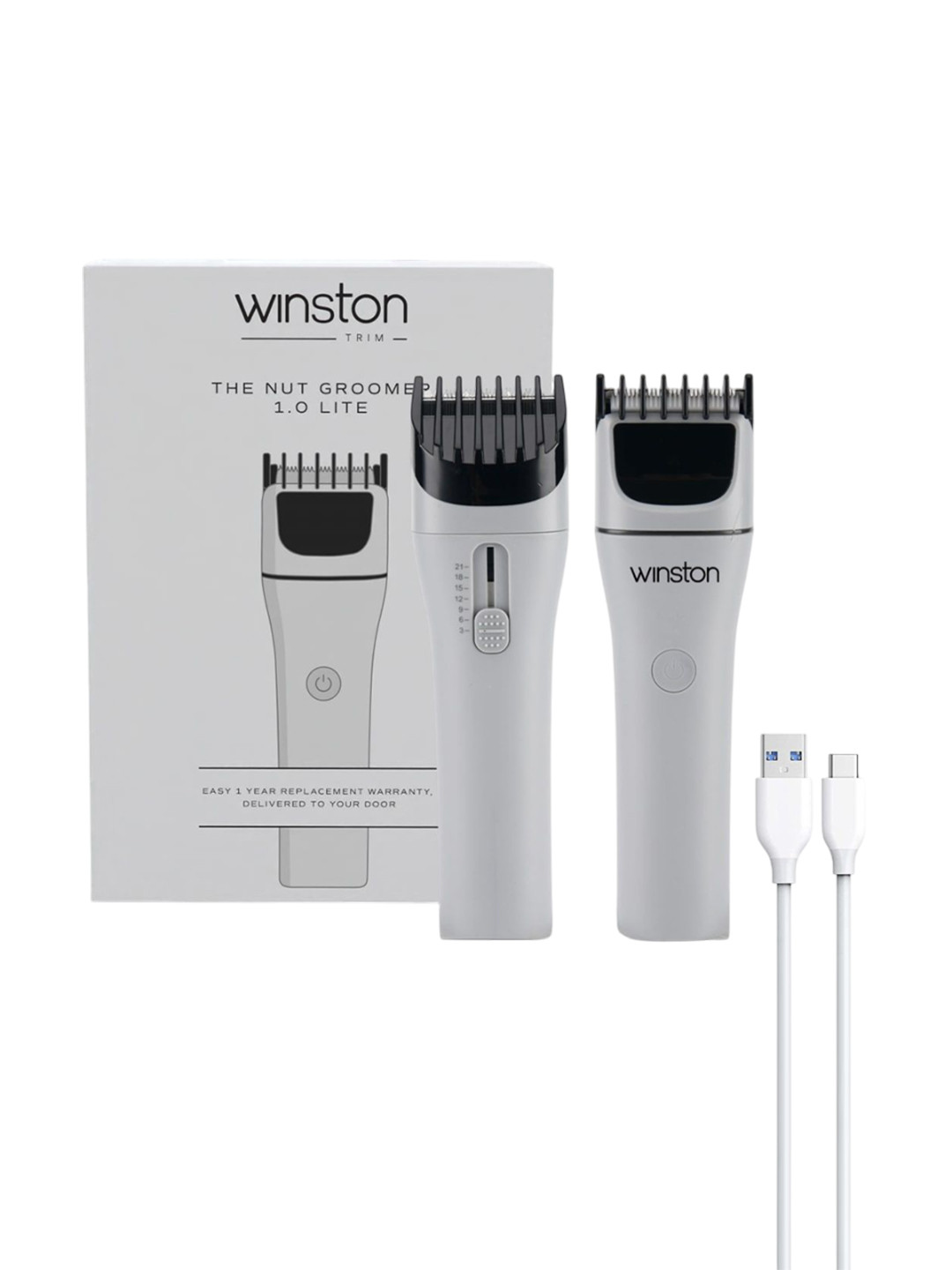 WINSTON WNG-103 Nut Groomer 1.0 Lite Rechargeable Waterproof Trimmer- Grey