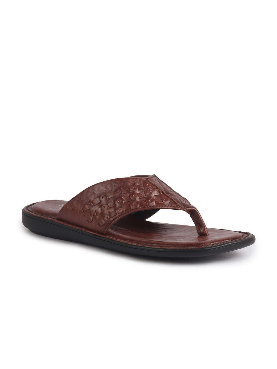 FAUSTO Men Casual Outfit Ortho T-Strap Ultra Lightweight and Comfort Sandals