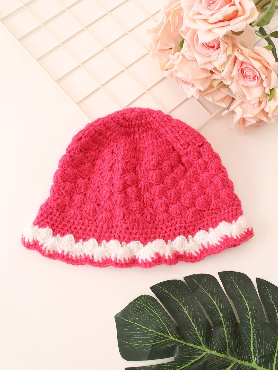 Woonie Kids Textured Crochet Beanie